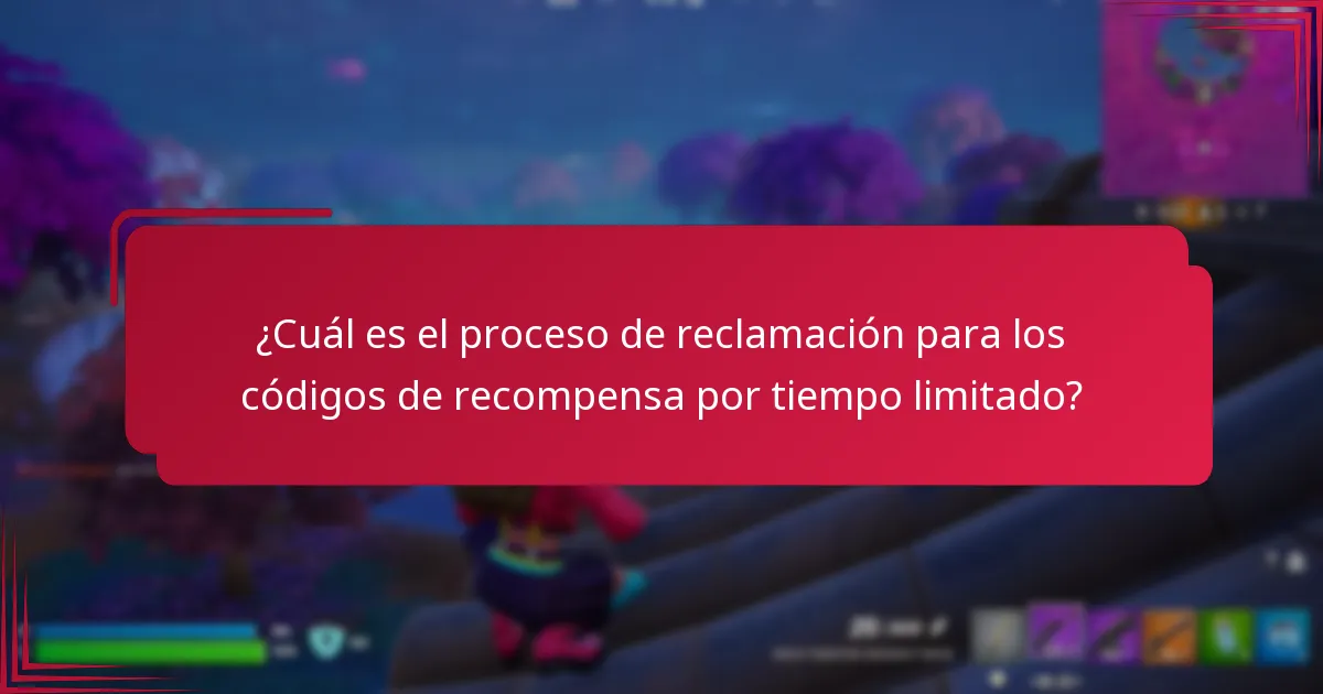 ¿Cuál es el proceso de reclamación para los códigos de recompensa por tiempo limitado?